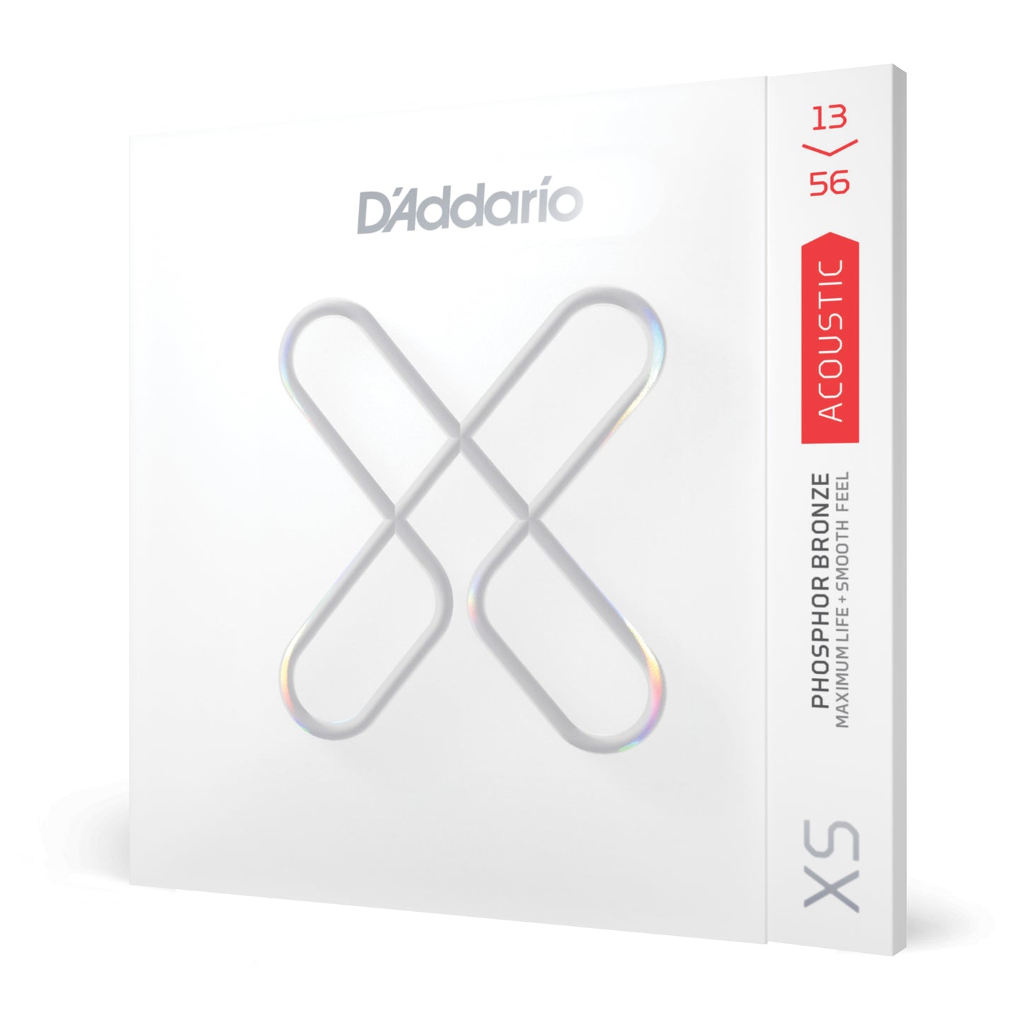 D'Addario 13-56 Medium, XS Phosphor Bronze Coated Acoustic Guitar Strings XSAPB1356