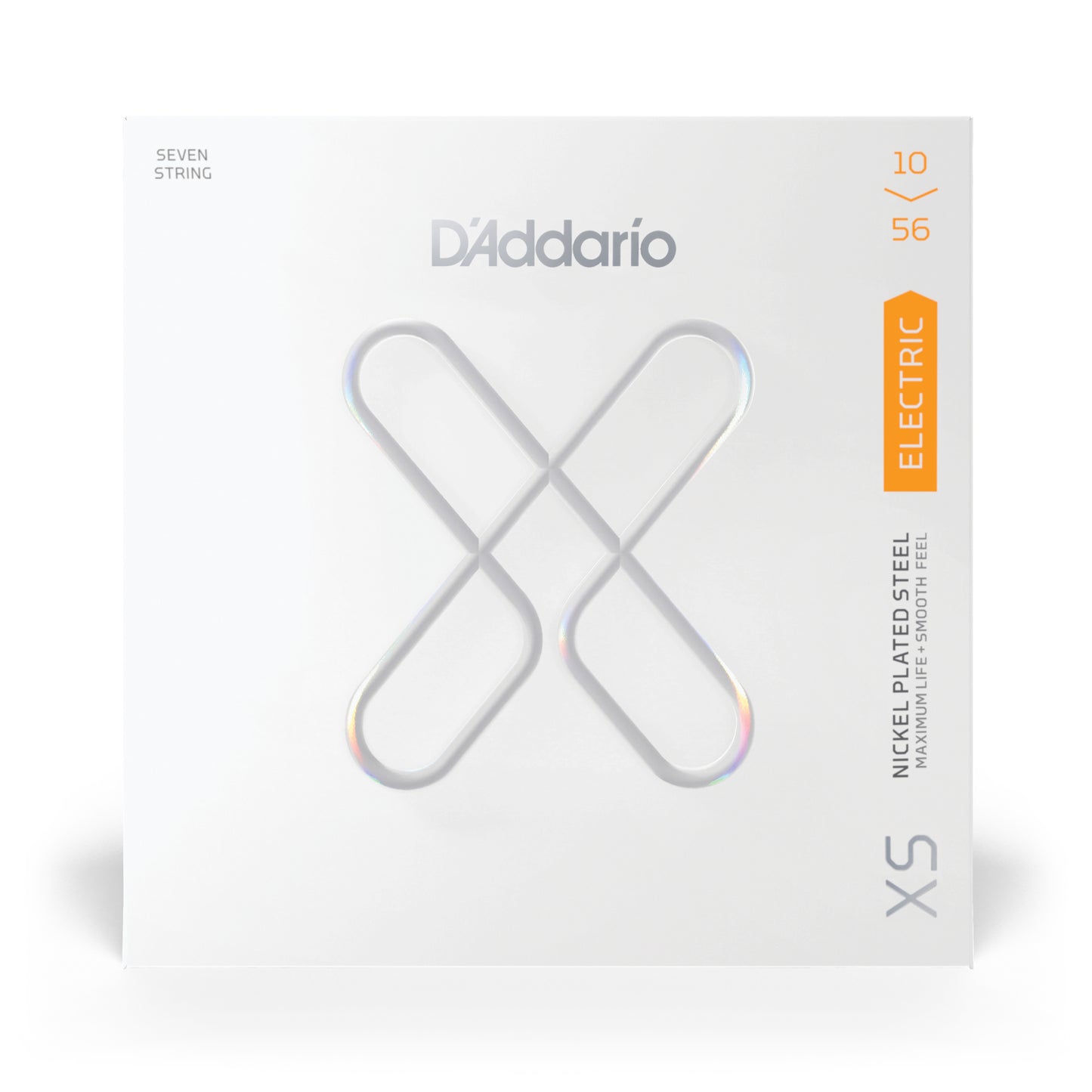 D'Addario 10-56 Regular Light 7-String, XS Nickel Electric Guitar Strings XSE1056
