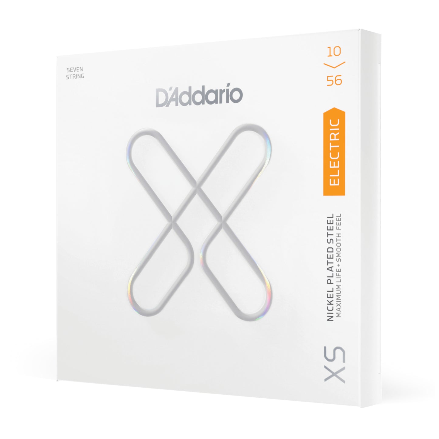 D'Addario 10-56 Regular Light 7-String, XS Nickel Electric Guitar Strings XSE1056