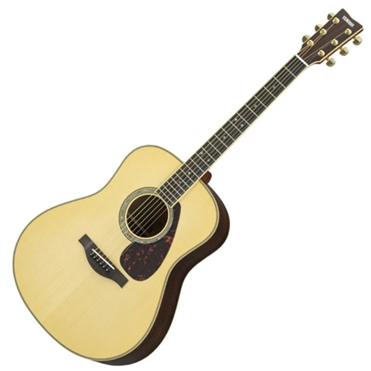 Yamaha LL16HB Jumbo Acoustic Electric Guitar Natural Solid Body
