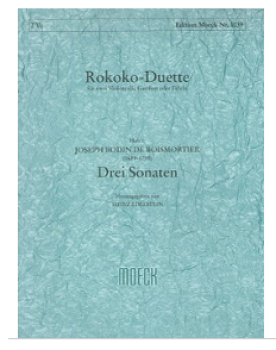 Moeck Book - ROKOKO-DUETTE - Boismortier, Josef Bodin de (1691 - 1755) Heinz Edelstein - Poppa's Music