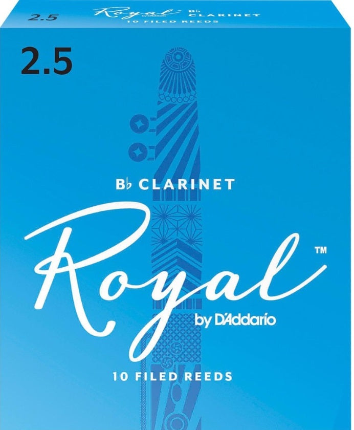 Royal by D'Addario Bb Clarinet Reeds Filed - 10 Per Box - Poppa's Music