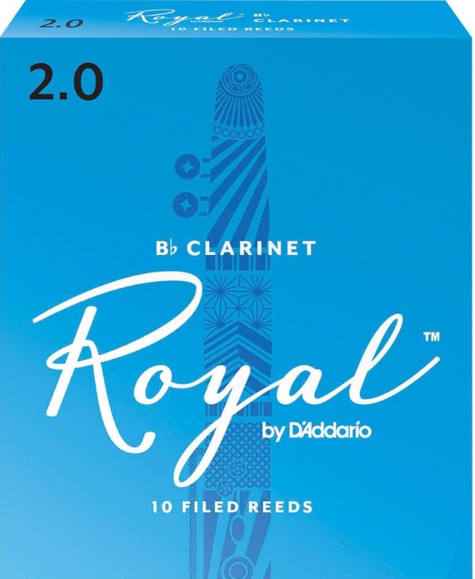 Royal by D'Addario Bb Clarinet Reeds Filed - 10 Per Box - Poppa's Music