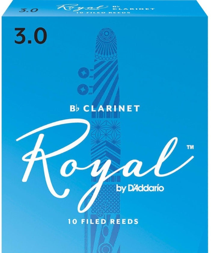 Royal by D'Addario Bb Clarinet Reeds Filed - 10 Per Box - Poppa's Music