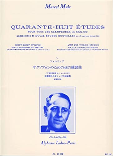 MULE 48 ETUDES FOR SAXOPHONE D'APRES FERLING - 524-02095 - Poppa's Music