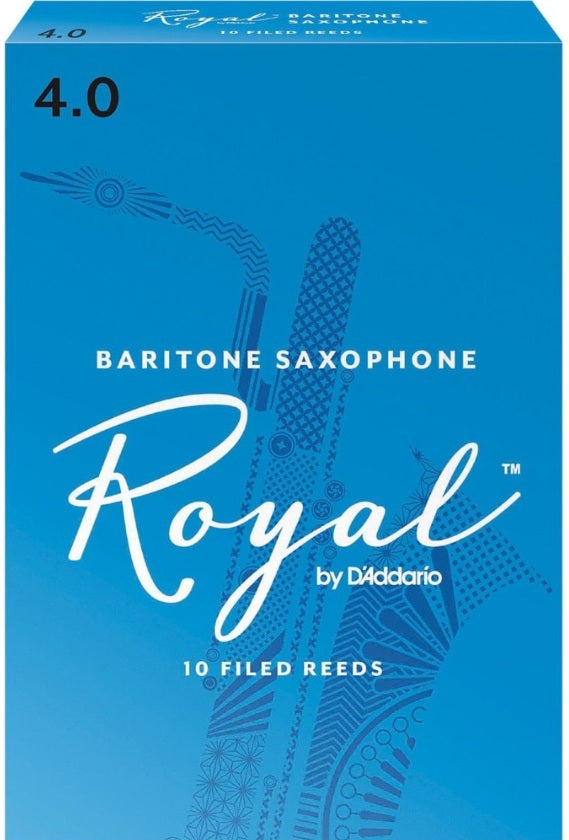Royal by D'Addario Baritone Saxophone Reeds Filed - 10 Per Box - Poppa's Music