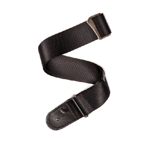 D'addario Black Premium Woven Strap - Poppa's Music