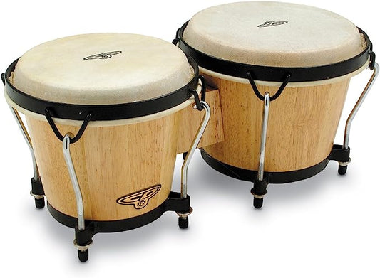 Latin Percussion CP Traditional Bongos Natural Finish - CP221-AW - Poppa's Music 