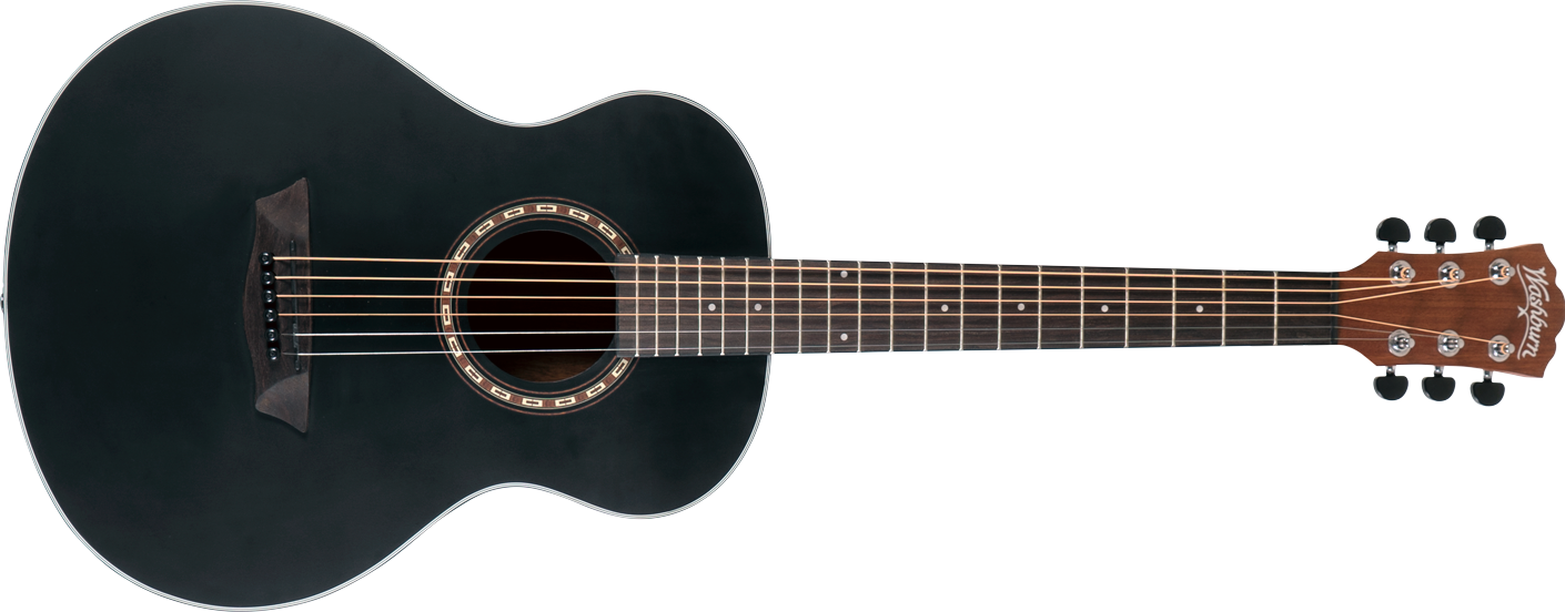 Washburn Apprentice Series Acoustic Guitar - Black Matte - AGM5BMK-A - Poppa's Music