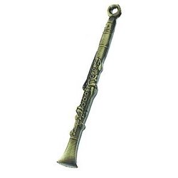 AIM GIFTS Antique Clarinet Brass Keychain - K64 - Poppa's Music