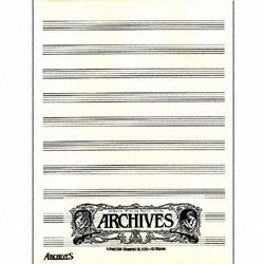 ARCHIVES FOLDED 24 PC 8 STAVE/D8S MUSIC SHEETS - Poppa's Music 