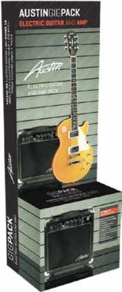 Austin Electric Guitar Package LP Style with Amp and Accessories - Poppa's Music