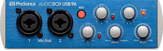 PreSonus  AudioBox 96 Studio Recording Bundle-Blue - Poppa's Music 