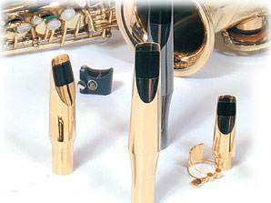 Brancher Baritone Sax Gold Plated Mouthpiece with Gold Plated Ligature - Poppa's Music