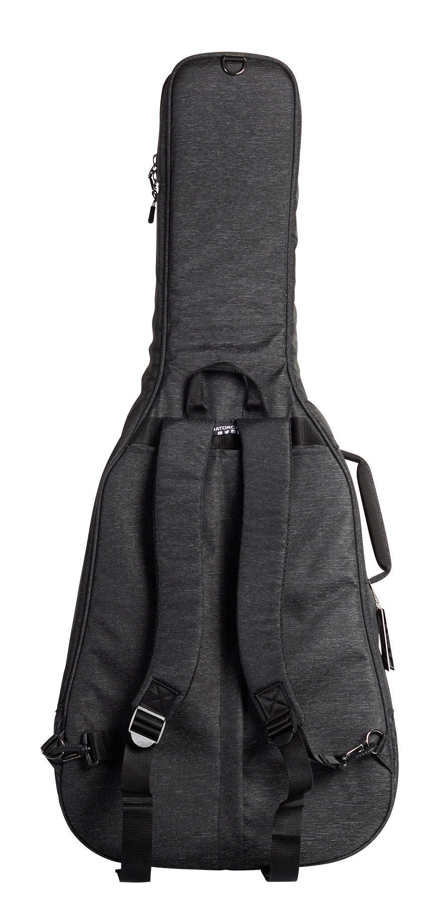 Gator Transit Series Acoustic Guitar Gig Bag with Charcoal Exterior - GT-ACOUSTIC-BLK - Poppa's Music