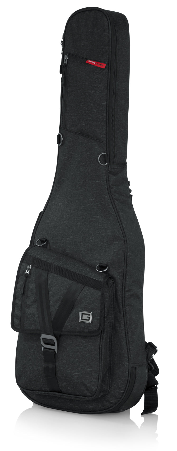 Gator Transit Series Electric Guitar Gig Bag with Charcoal Black Exterior - GT-ELECTRIC-BLK - Poppa's Music