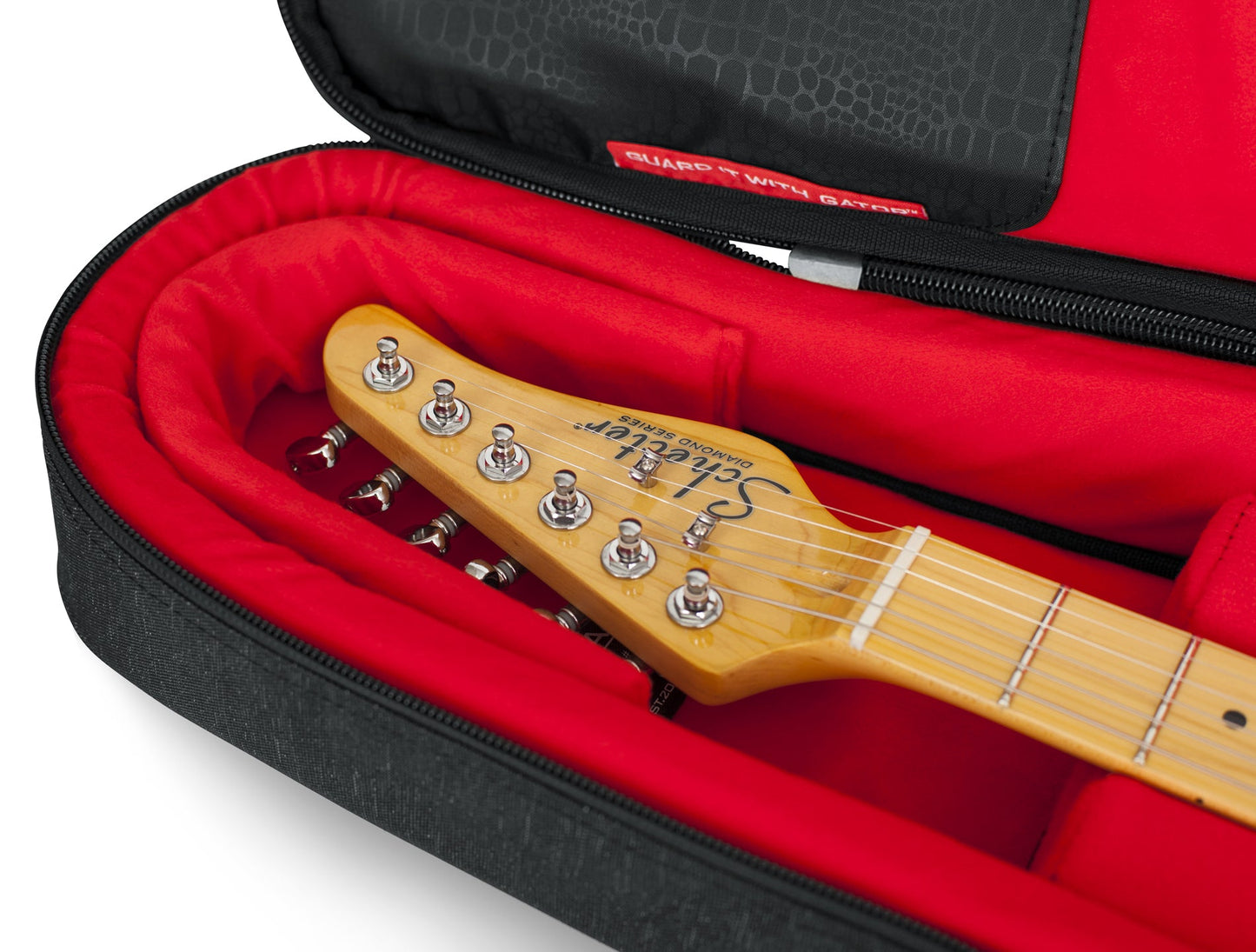Gator Transit Series Electric Guitar Gig Bag with Charcoal Black Exterior - GT-ELECTRIC-BLK - Poppa's Music