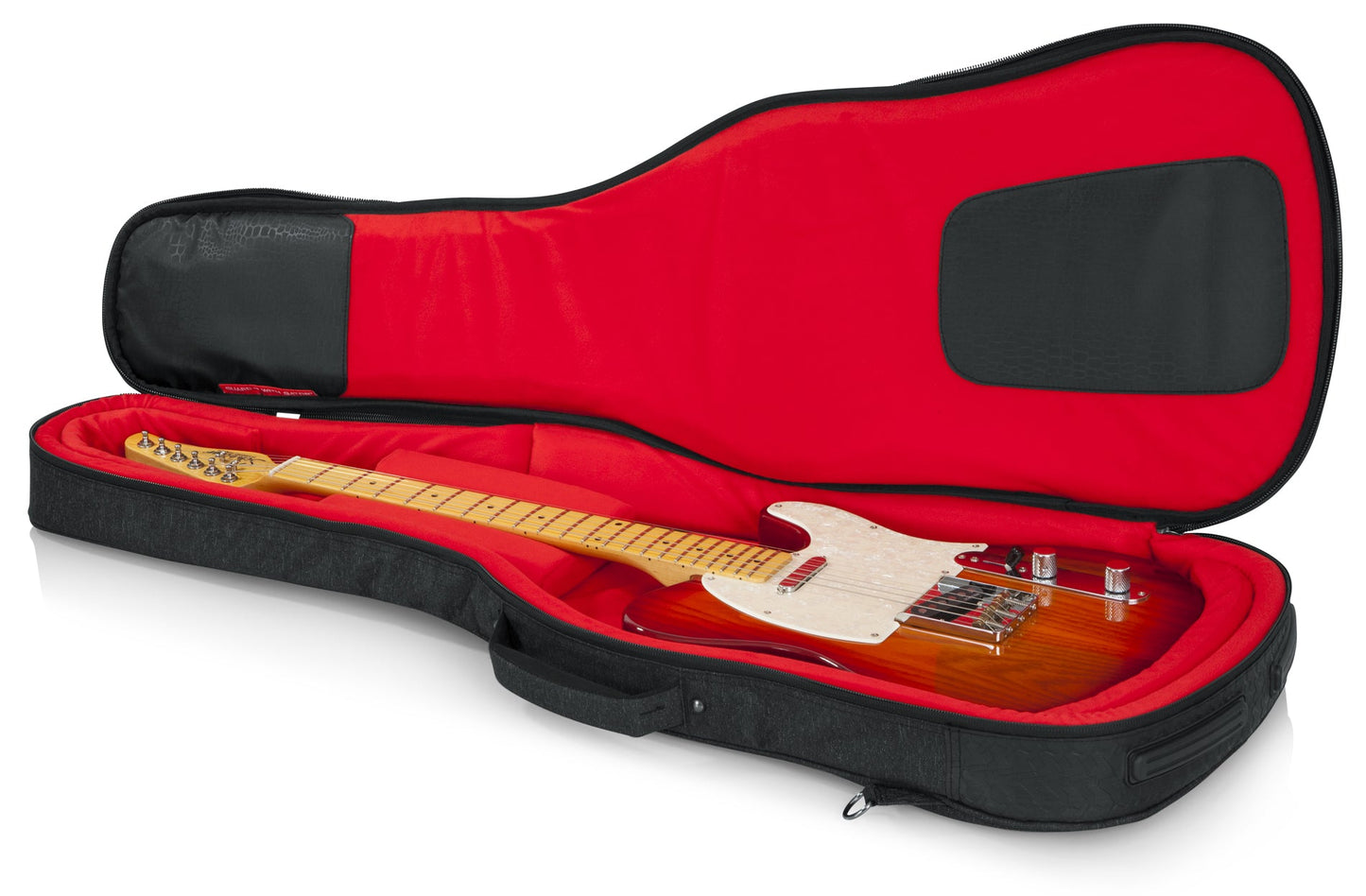 Gator Transit Series Electric Guitar Gig Bag with Charcoal Black Exterior - GT-ELECTRIC-BLK - Poppa's Music