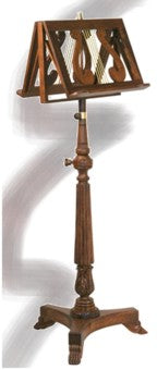 Wooden Adjustable Music Stand -Double - Rosewood - Poppa's Music