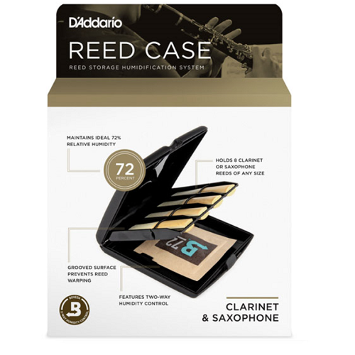 D'Addario Multi-Instrument Reed Storage Case with Humidity Control Pack - Poppa's Music