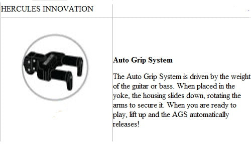 Hercules Auto-Grab  Guitar Stand W/BONUS Neck Cradle - GS414BN - Poppa's Music