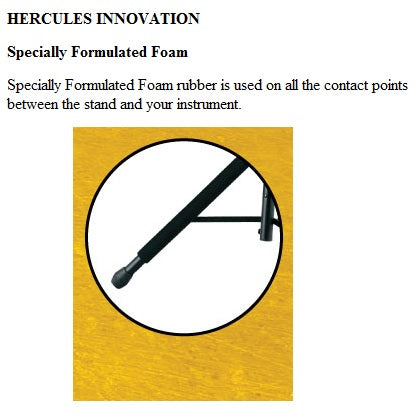 Hercules Auto-Grab Guitar Stand W/BONUS Neck Cradle - GS414BN - Poppa's Music