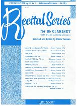 FANTASY PIECE OP. 73, No. 1 BY: ROBERT SCHUMANN - ARRANGED BY: HIMIE VOXMAN FOR Bb CLARINET W/ PIANO ACCOMPANIMENT - Poppa's Music