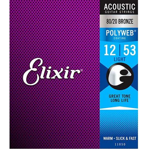 Elixir 80/20 Bronze with Polyweb Coating Acoustic Guitar Strings - Poppa's Music 