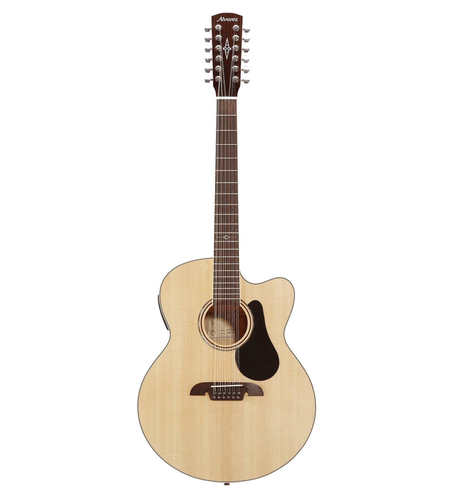 Alvarez Artist Jumbo Acoustic Electric 12 String w/Cutaway EQ & Tuner - AJ80CE-12 - Poppa's Music