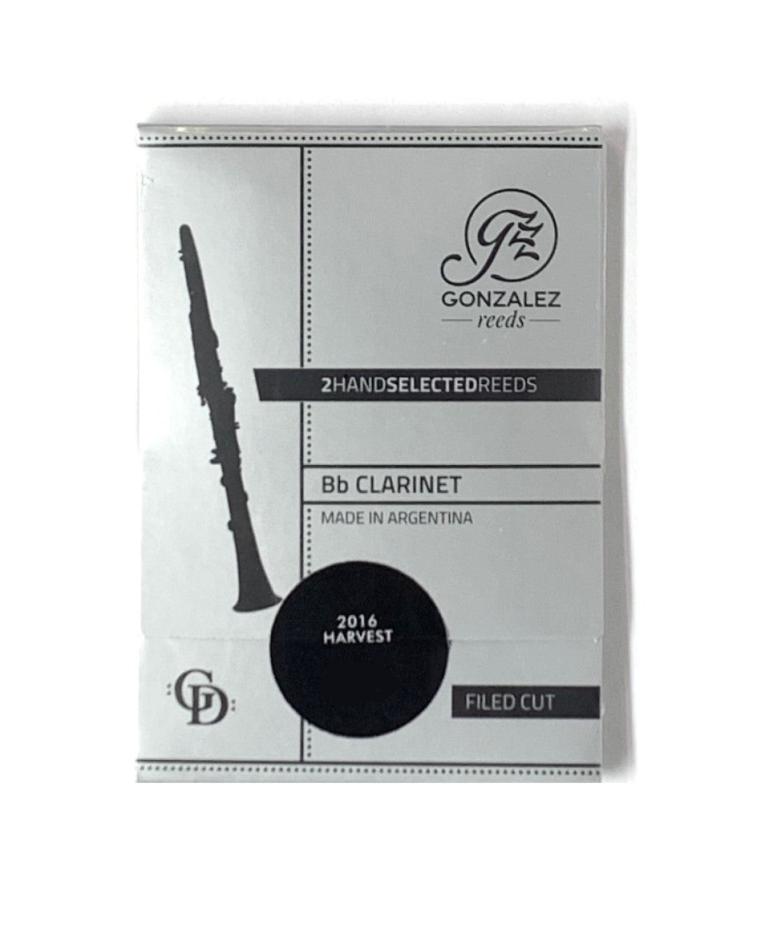 Gonzalez NEW GD Bb Clarinet Reeds - Duo Pack - 2 Per Box - Poppa's Music