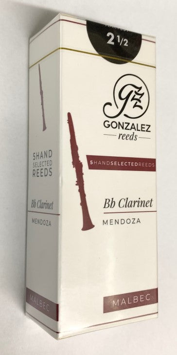 Gonzalez Bb Clarinet MALBEC Reeds - 5 Filed Reeds - Poppa's Music