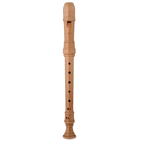 Moeck Rottenburgh PEARWood, Curved WINDWAY, 3 PIECE, Double Hole Soprano Recorder - 4202 - Poppa's Music