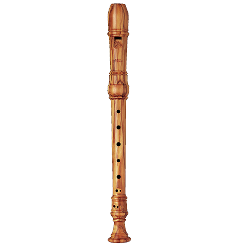 Moeck Rottenburgh Olivewood Curved WINDWAY, Double Hole Soprano Recorder - 4206 - Poppa's Music