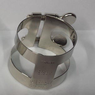 Bonade Inverted Baritone Sax Nickel Ligature- 2256UN - Poppa's Music