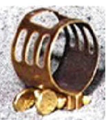 Beechler Baritone Sax Antique Finish Inverted Ligature - for Ebonite Mouthpieces - L01/A - Premium Baritone Saxophone Ligature from Beechler - Just $37! Shop now at Poppa's Music