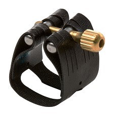 Rovner Dark or Light Soprano Sax Ligature & Cap for Hard Rubber Mouthpieces - Poppa's Music