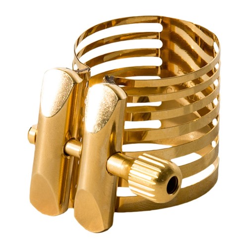 Rovner Platinum Gold Ligature for Bb German String & Eb Clarinet - PG-1E - Premium Bb Clarinet Ligature from Rovner - Just $93.95! Shop now at Poppa's Music