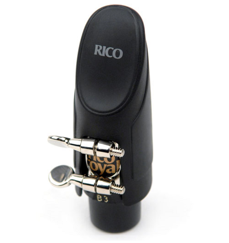 Rico Alto Sax Nickel Plated Ligature with Cap - RAS1N - Poppa's Music