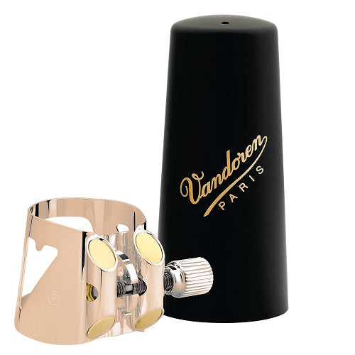 Vandoren Optimum Alto Sax Pink Gold Ligature - LC07PGP - Poppa's Music