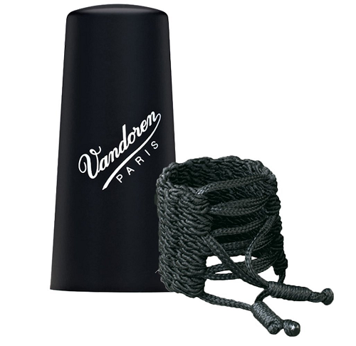 Vandoren Klassik German Bb Clarinet Woven Ligature & Plastic Cap - LC35P - Poppa's Music