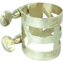 Selmer Paris Tenor Sax Silver Plated Ligature for Metal Mouthpieces - M404LIG - Poppa's Music