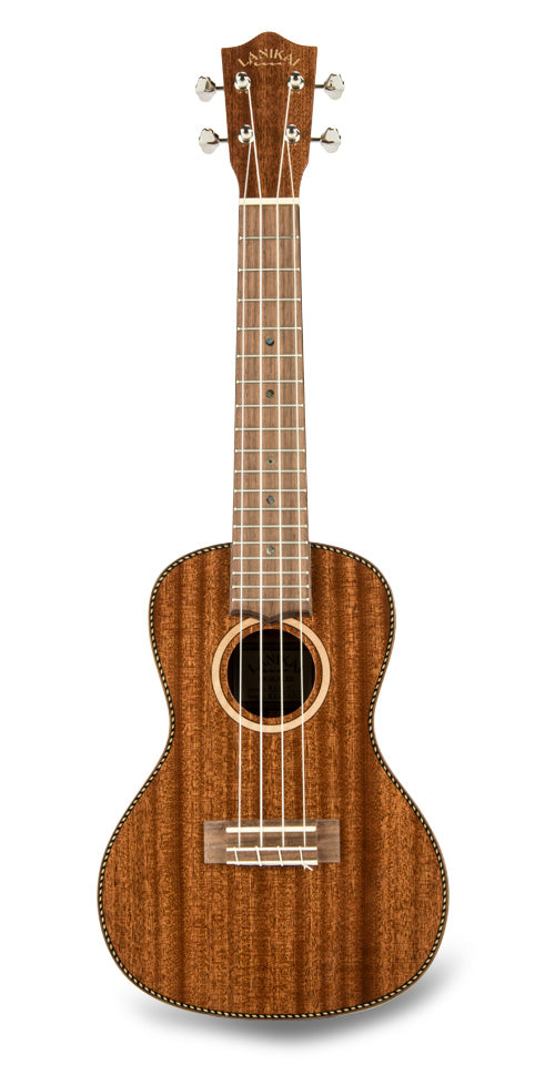 LANIKAI All Solid Mahogany Concert Ukulele with Foam Case MAS-C - Poppa's Music