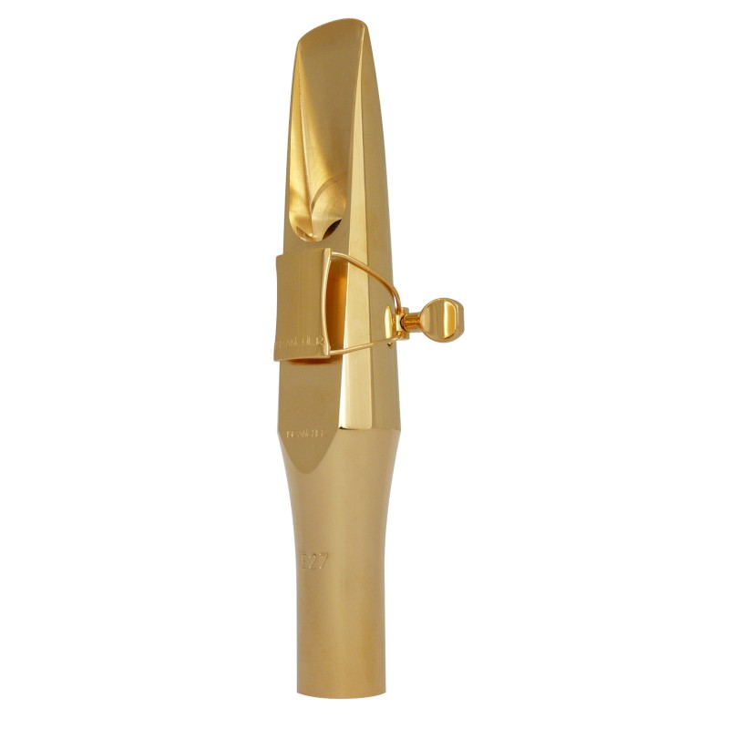 Brancher Baritone Sax Gold Plated Mouthpiece with Gold Plated Ligature - Poppa's Music