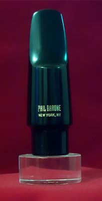P Barone NY Rubber Alto Sax Mouthpiece - Close Out Item While Supplies LAST - Poppa's Music