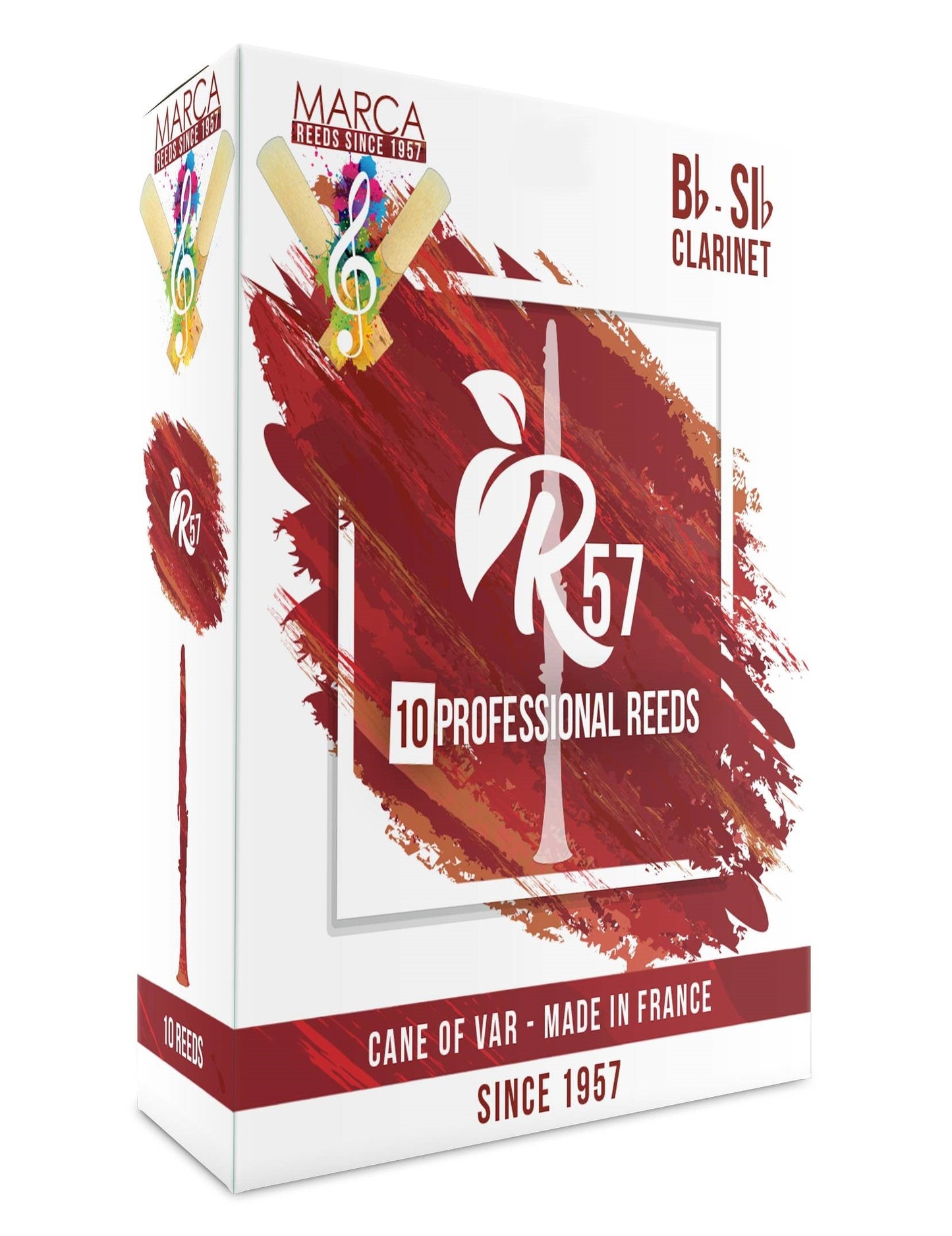 Marca R57 Bb Clarinet Reeds - 10 Per Box - Poppa's Music