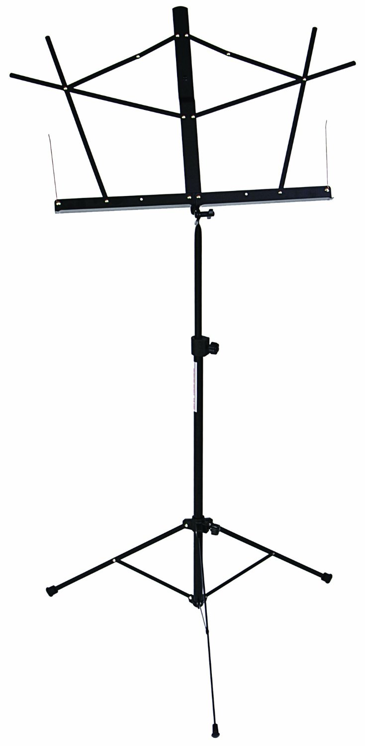 Stageline Black Tubular Base Music Stand with Bag - MS25BKB - Poppa's Music