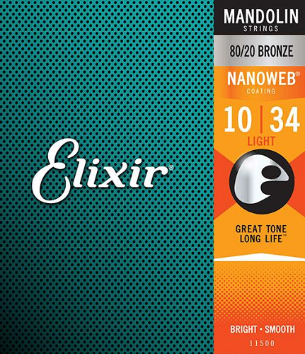 Elixir 80/20 Bronze Mandolin Strings - Poppa's Music