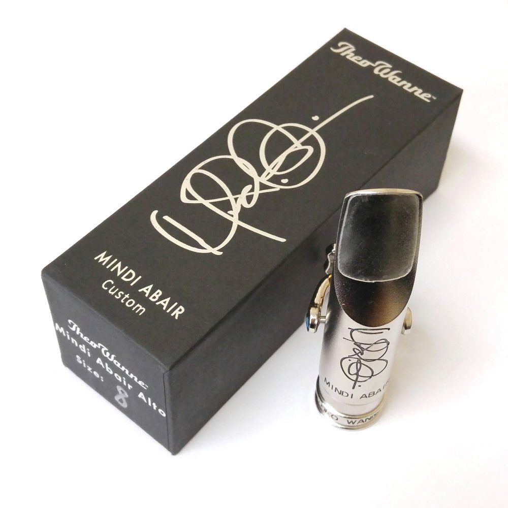 Theo Wanne MINDI ABAIR 2 Signature Alto Sax Rhodium Plated Mouthpiece - Poppa's Music