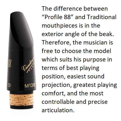 Vandoren Profile 88 Bb Clarinet 13 Series Mouthpiece Unboxed - Poppa's Music