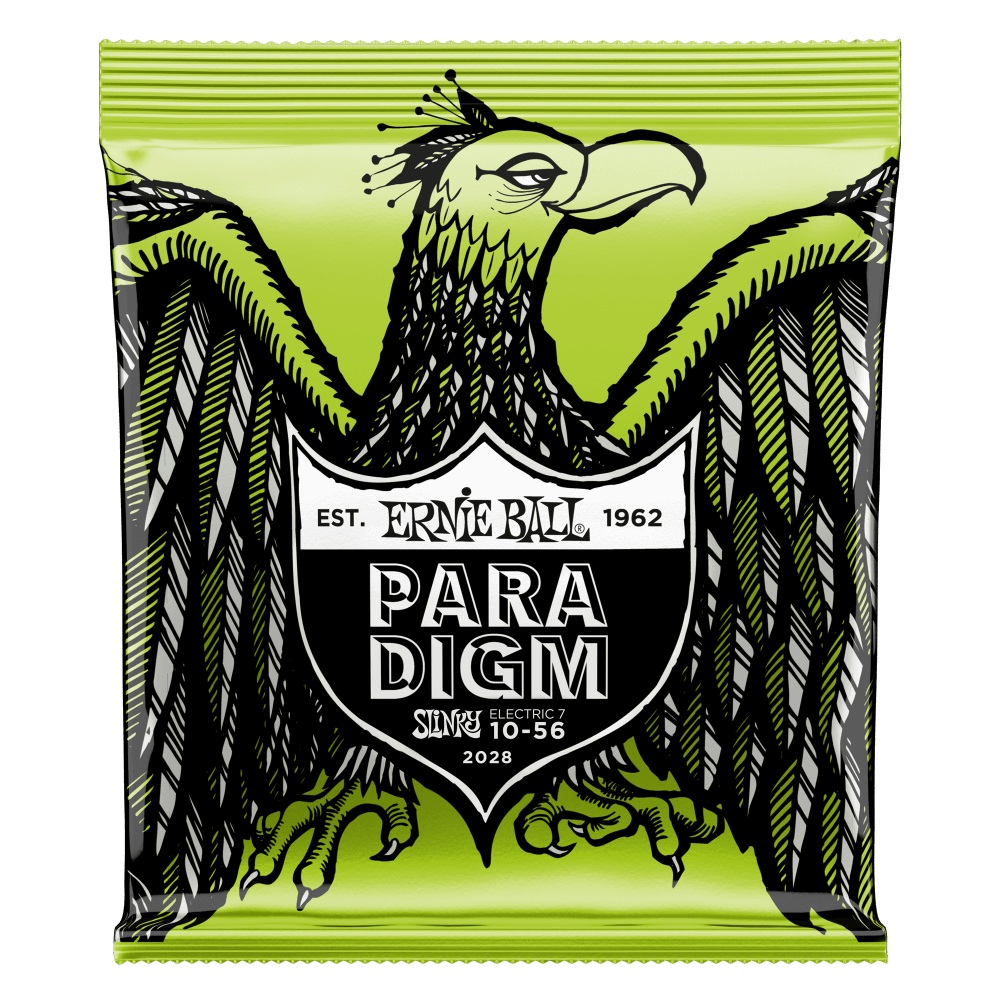 Ernie Ball Regular Slinky Paradigm 7-String Electric Guitar Strings - 10-56 Gauge - Poppa's Music